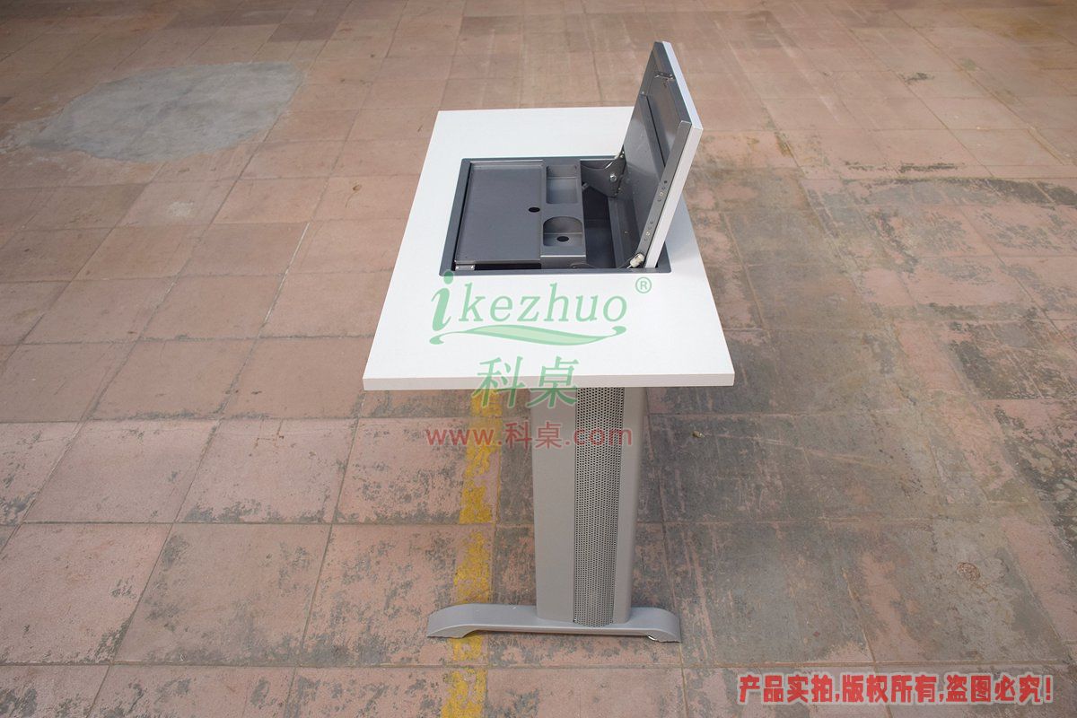 科桌家具,手动翻转器,单人金属脚架手动箱体翻转电脑桌K12-B 科桌家具,翻转电脑桌,单人金属脚架手动箱体翻转电脑桌K12-B.jpg