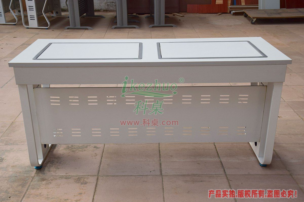 科桌家具,边框翻转器,边框翻转电脑桌,双人电脑桌,翻转电脑桌,K14-C
