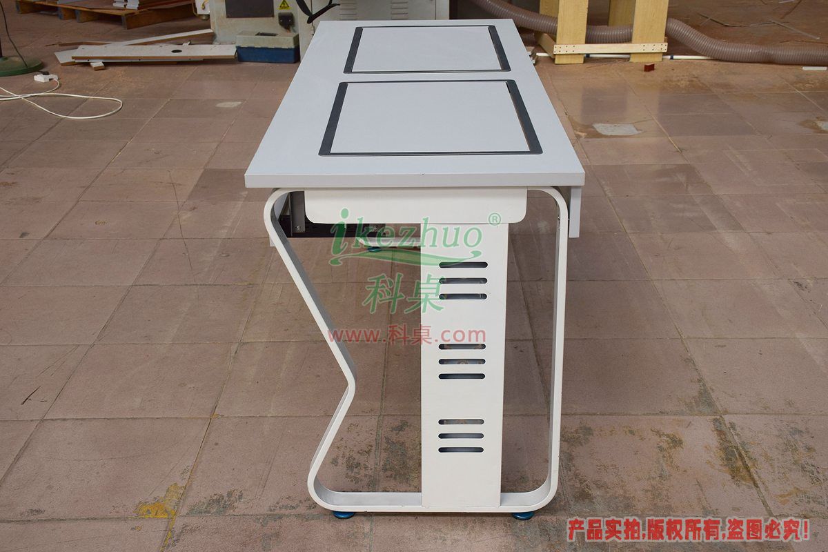 科桌家具,边框翻转器,边框翻转电脑桌,双人电脑桌,翻转电脑桌,K14-C