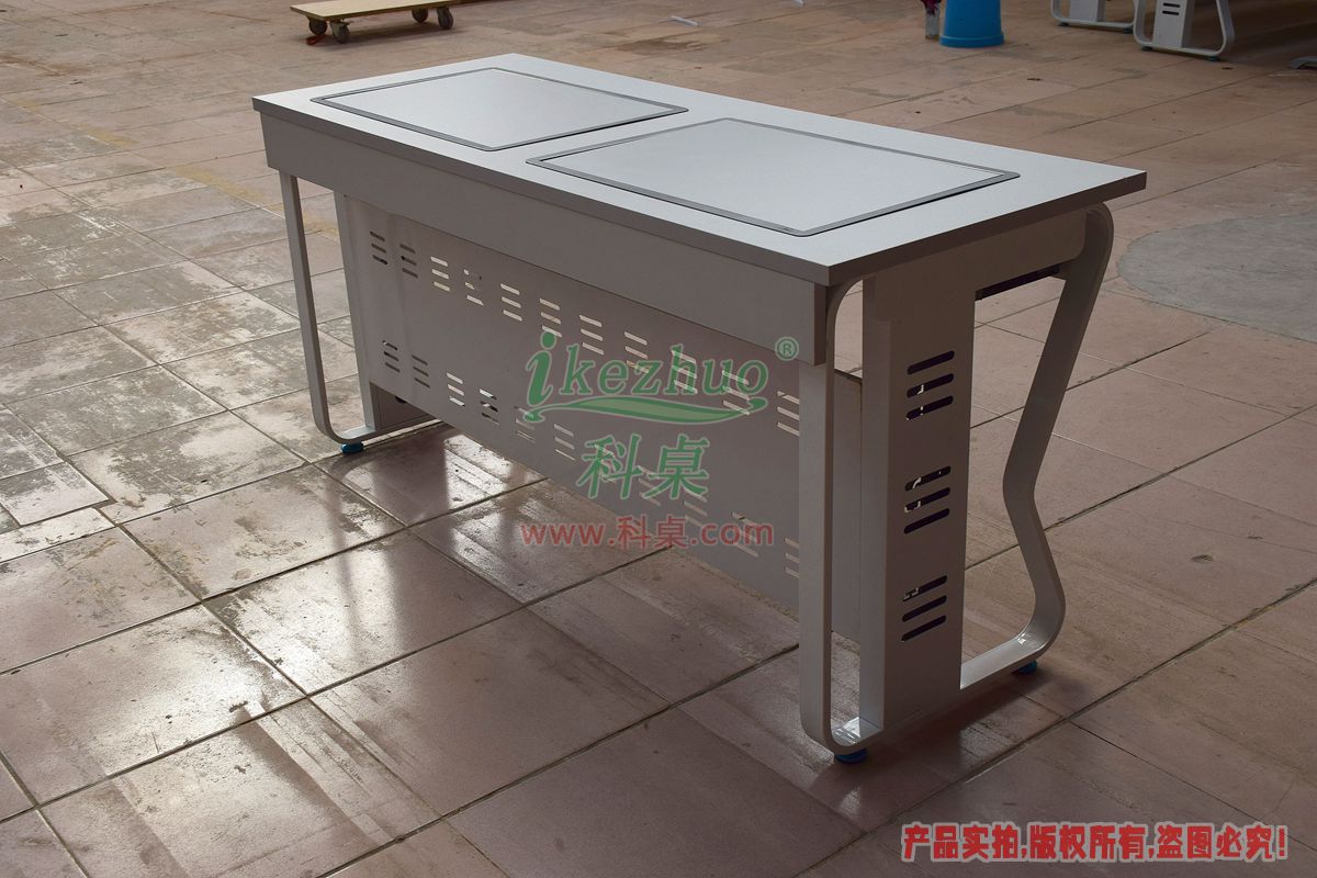 科桌家具,边框翻转器,边框翻转电脑桌,双人电脑桌,翻转电脑桌,K14-C